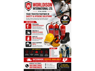 Fumigation, Cleanin,g Fire Extinguishers, Safety Equipment Services